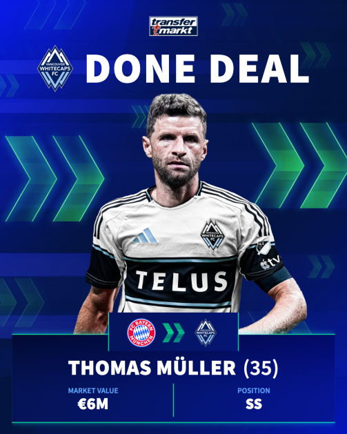 Thomas M&uuml;ller to Vancouver Whitecaps
